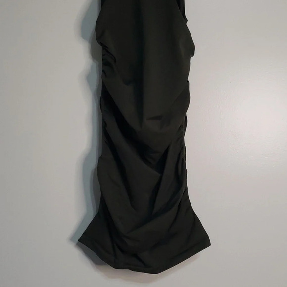 Blanqi Dress Maternity Small / Medium Green Bodycon Stretchy Racerback Tank - Picture 6 of 7